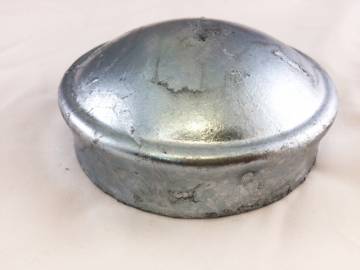 Image of item: 4" DOME CAP     GALVANIZED STEEL