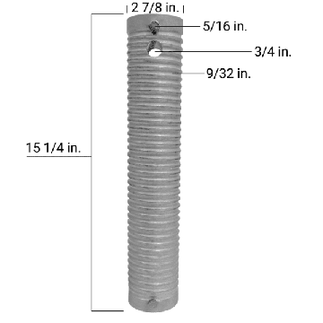 Image of item: (SOLID)SINGLE CABLE WINDER 2-3/8"od PIPE