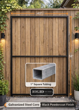 Image of item: BLACK 3-1/2'w FRAME 1"sq. ACTUAL 41"x58"