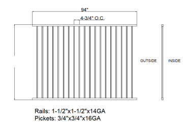 Image of item: RIGID 48"x94"FLUSH  2-RL HVY COMMERCIAL