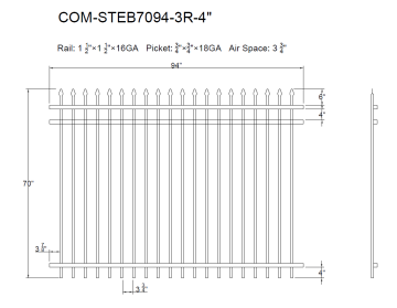 Image of item: RIGID 70"x94" SPEAR TOP 3-RL COMMERCIAL