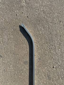 Image of item: 3/4" x 8'CURVED galv spear top PICKET