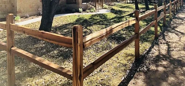 Cedar Split Rail Fence