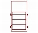 Image of item: 4'ECONOMY BOW GATE  8-rail red primer