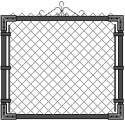 Image of item: BLACK 48"X48" W/GATE